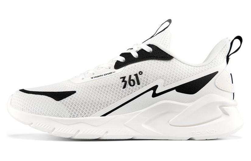 361° Cushioning, Wear Resistant Low top Running Shoes Men's White Black