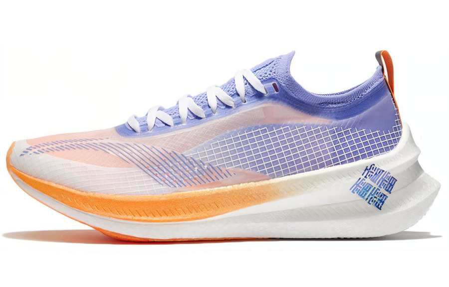 Li-Ning Li Ning Feidian 2 Elite Running Shoes Women's Low Top Standard White/Neon Hydrangea Blue Purple