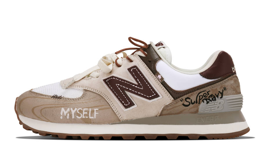 New Balance New Balance NB 574 Cushioning Abrasion Resistant Waterproof And Breathable Support Low top Running Shoes Women's