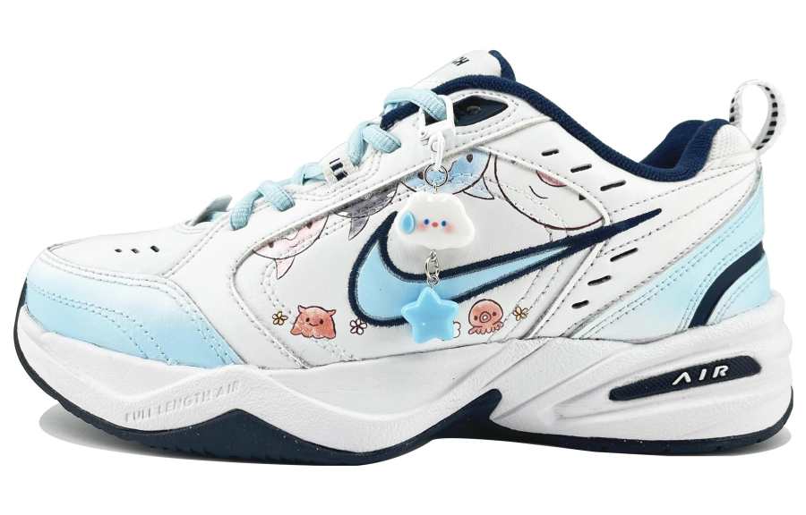 Nike Nike Air Monarch 4 Slip Resistant Slip Resistant Low top Chunky Sneakers Unisex Blue White