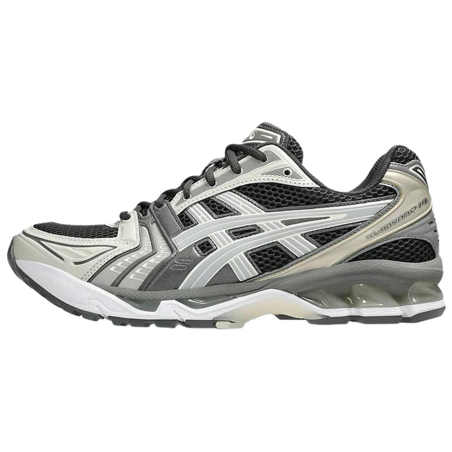 ASICS Gel Kayano 14 Textile, Synthetic Leather, Leather Casual Training Running Shoes Men's Gray