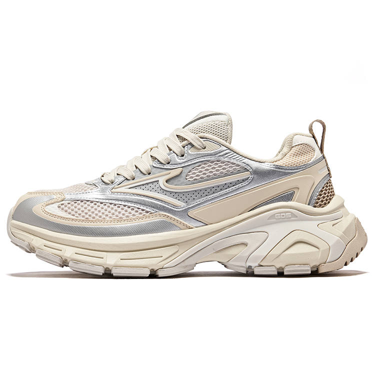 Erke Hongyu 2.0 Abrasion Resistant Breathable Moisture Wicking Low top Chunky Sneakers Men's Wild Gray Warm Linen