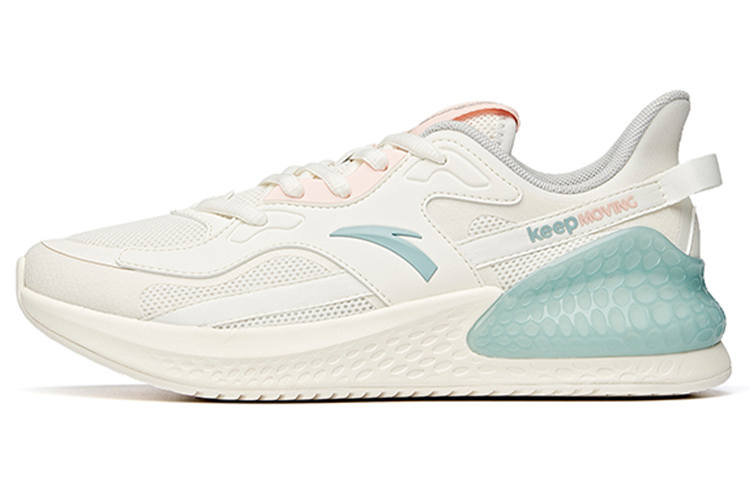 Anta C37 Series Comfortable Low top Running Shoes Women's White Pink Cyan