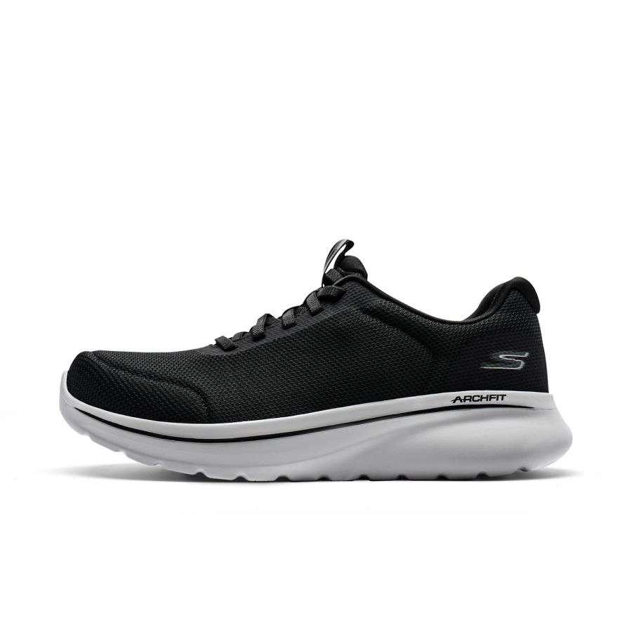 Skechers Go Walk Arch Fit Mesh Low top Running Shoes Men's Black Gray