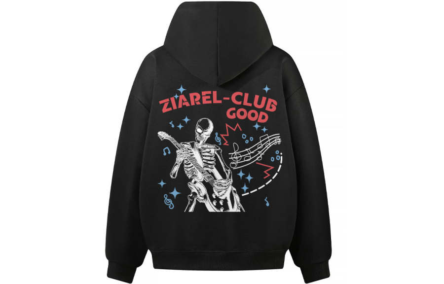 ZIAREL Sweatshirts Unisex Hooded Moderate Heavyweight