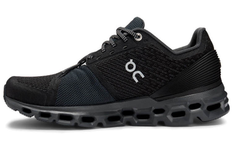 On Cloudstratus Running Shoes Women's Low Top Black