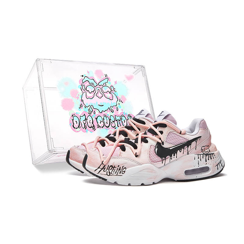Nike Nike Air Max Fusion Slip Resistant Slip Resistant Low top Running Shoes Women's Pink Black
