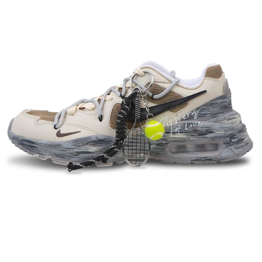 Nike Nike Air Max Fusion Cushioning Slip Resistant Abrasion Resistant Low top Running Shoes Women's Beige Brown Gray