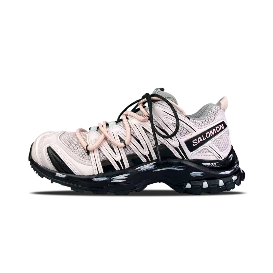 SALOMON XA PRO 3D Cushioning Support Low top Running Shoes Unisex Black Pink