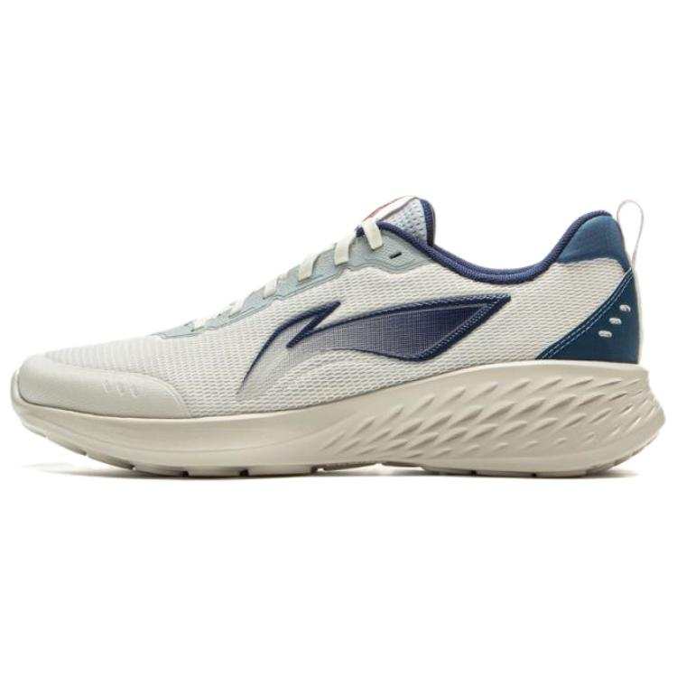 Li-Ning Li Ning Light Cloud Slip Resistant Abrasion Resistant Low top Casual Running Shoes Men's White Blue