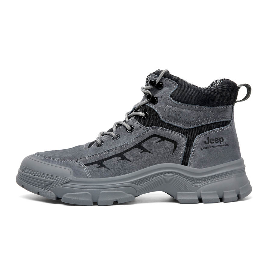 Jeep High top Outdoor Shoes Men's Gray