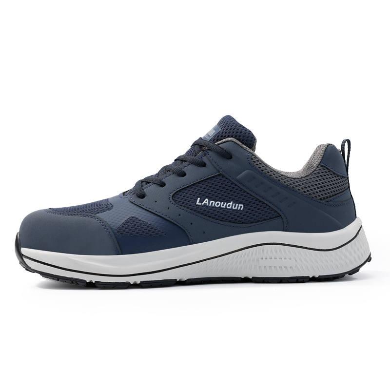 LANOUDUN Slip Resistant, Breathable, Lightweight Low top Outdoor Shoes Men's Navy Blue