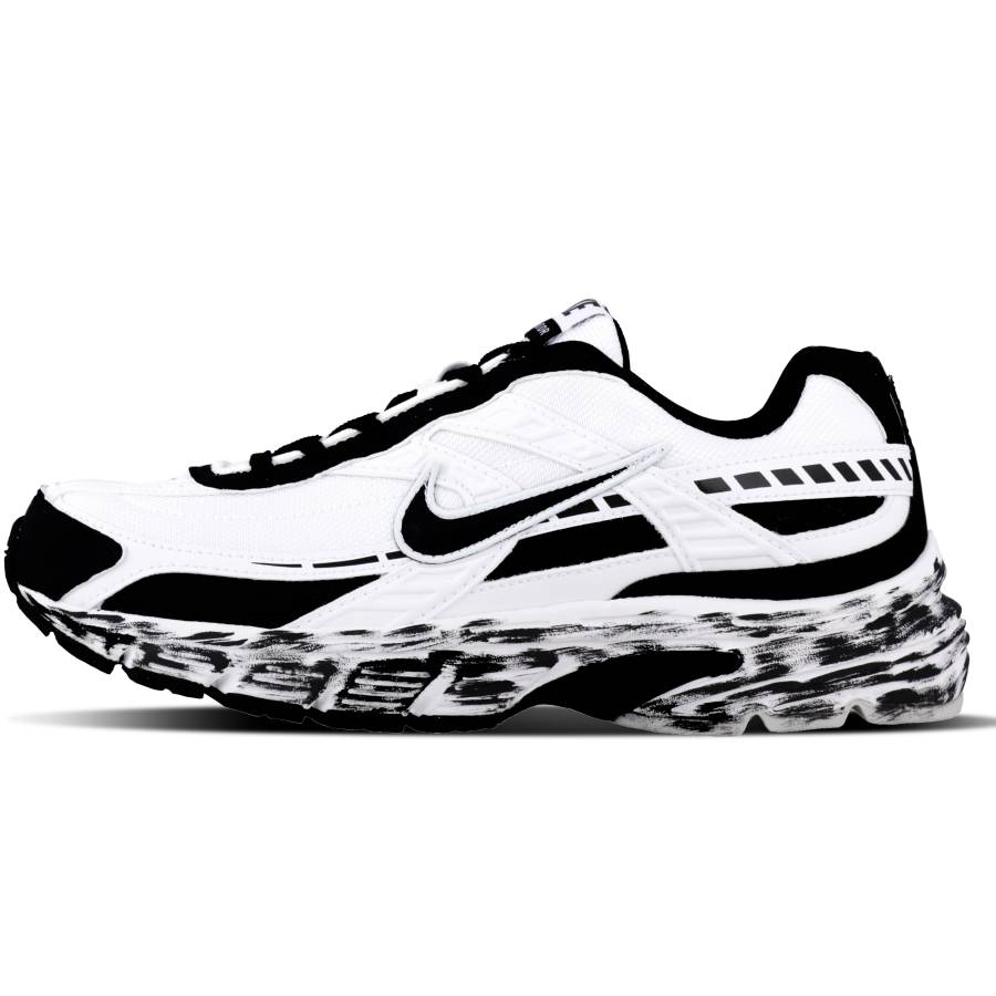 Nike Nike Initiator Cushioning Abrasion Resistant Breathable Support Lightweight Low top Running Shoes Unisex Black White