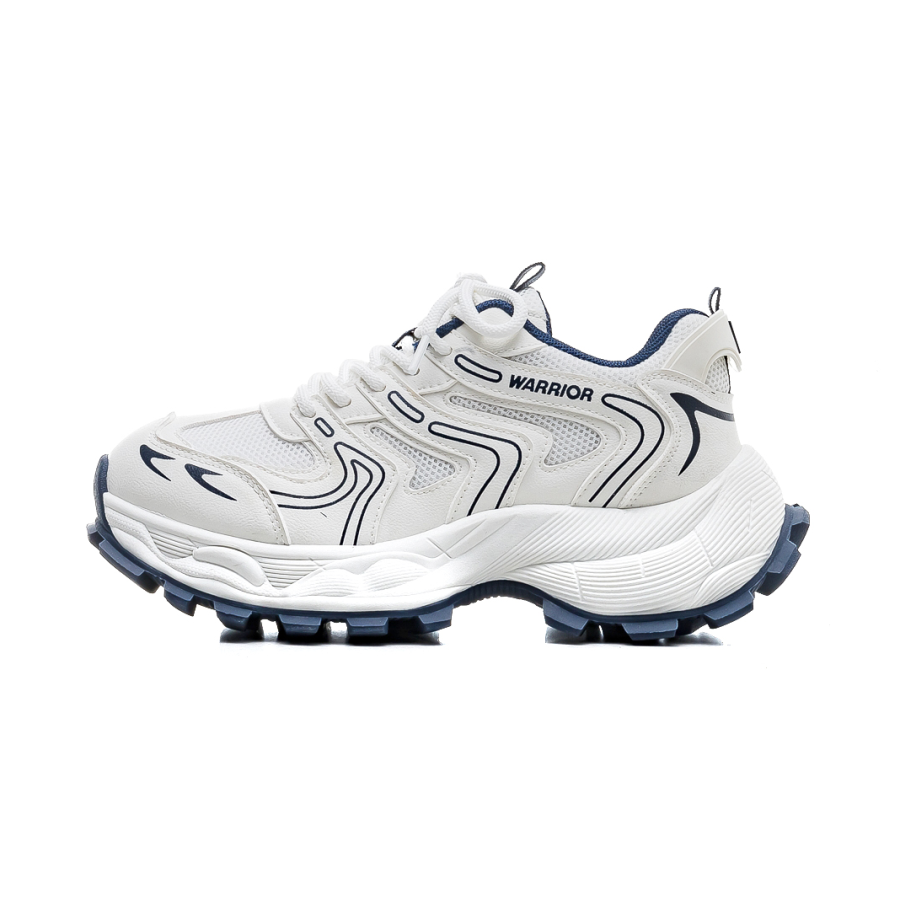 Warrior Abrasion Resistant Breathable Chunky Sneakers Women's White Blue