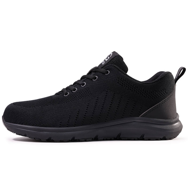 LANOUDUN Slip Resistant Impact Resistant Low top Outdoor Shoes Unisex Black
