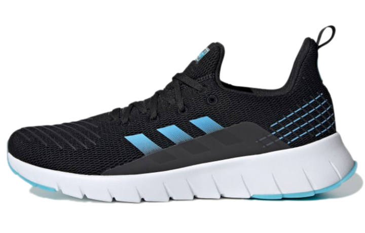 Adidas Adidas Asweego Comfortable Abrasion Resistant Breathable Coverage Low top Running Shoes Men's Black Blue