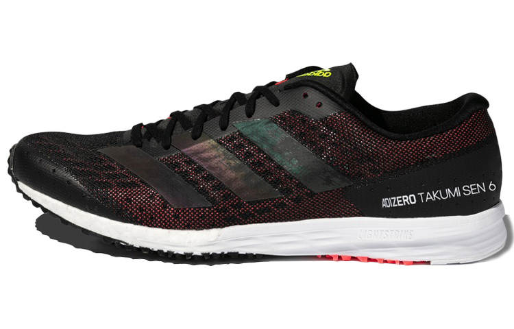 Adidas Adidas Adizero Takumi Sen 6 Minimalist Style Mesh, Synthetic Leather Cushioning Slip Resistant Low top Marathon