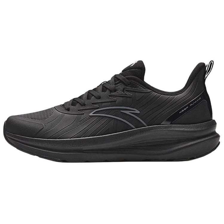 Anta Cloud Path Textile, TPU Slip Resistant Abrasion Resistant Low top Running Shoes Men's Black