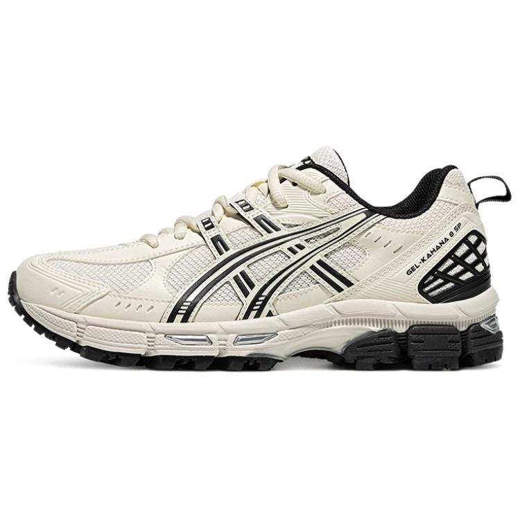 ASICS Gel Kahana 8 Abrasion Resistant Breathable Low top Casual Sprint Running Shoes Women's Beige Black