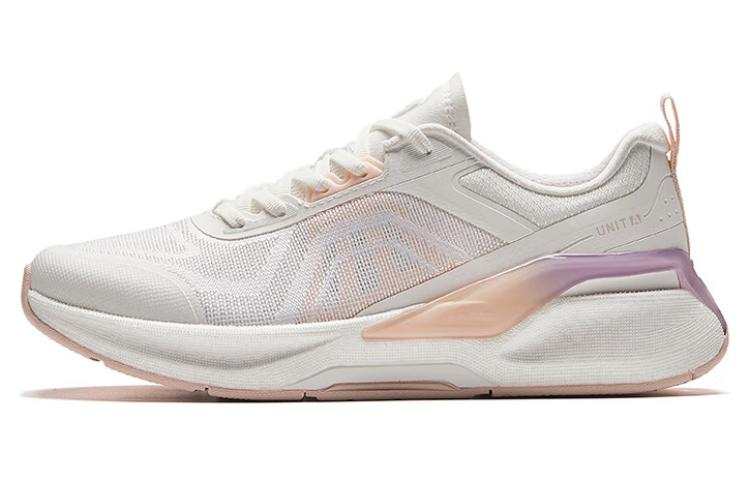 Anta Burning Refinement Cushioning, Wear Resistant Low top Running Shoes Women's White Pink