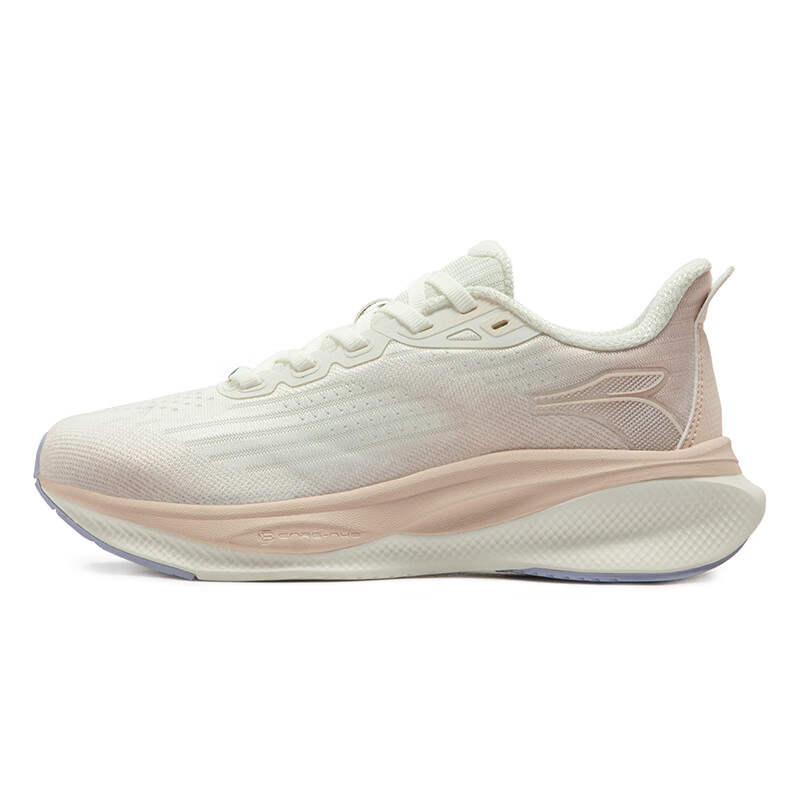 361° Magic Carpet Slip Resistant And Breathable Low top Casual City Commuting Running Shoes Women's White Pink