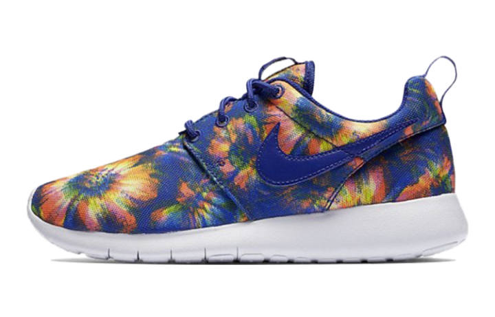 Nike Nike Roshe One Print Low-Top Blue/Orange GS