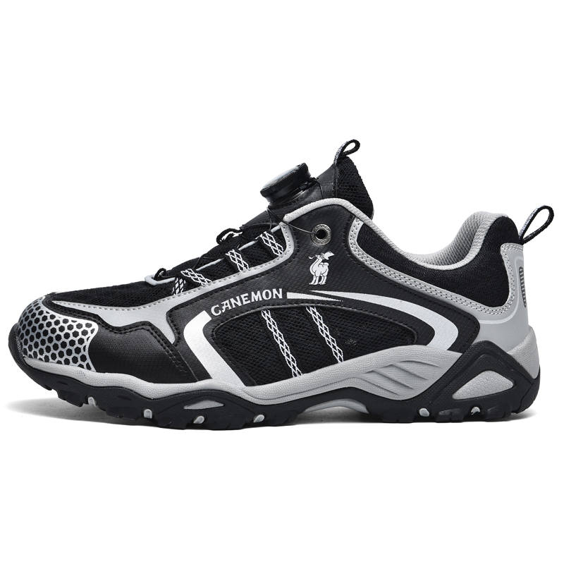 LINGHANGLUOTUO Cushioning Slip Resistant Abrasion Resistant Breathable Low top Outdoor Shoes Men's