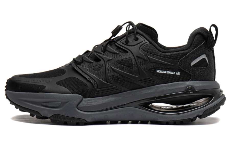 Li-Ning Li Ning Yi Jie Cushioning Slip Resistant Abrasion Resistant Low top Running Shoes Men's Black