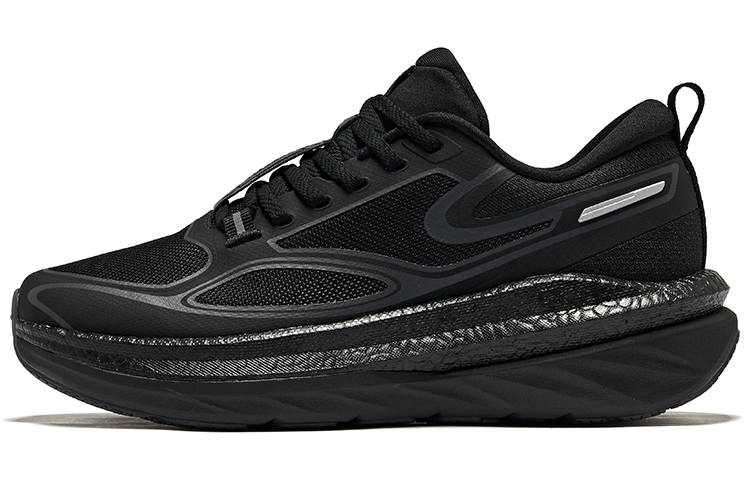 Erke Cushioning Abrasion Resistant Cushioning, Wear Resistant Low top Running Shoes Women's Jet Black Carbon Gray