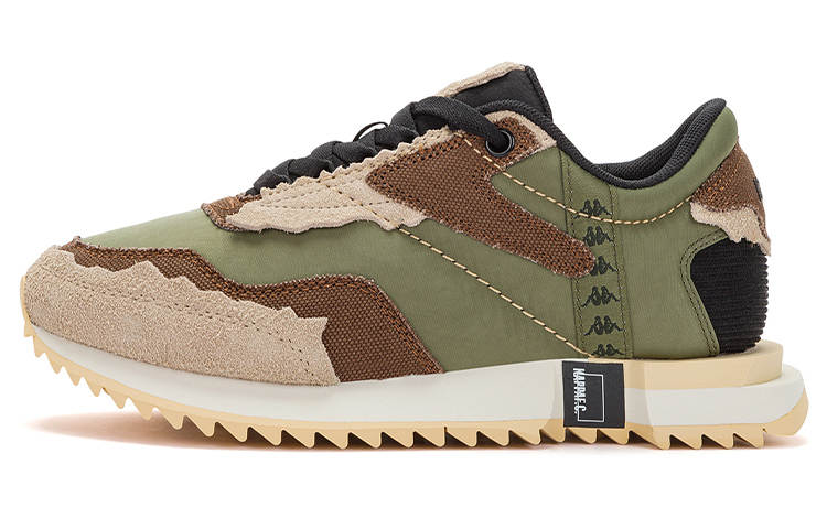 Kappa Low top Running Shoes Unisex Green Coffee Black