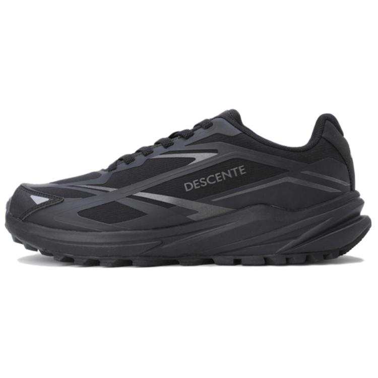 DESCENTE Slip Resistant Abrasion Resistant Low top Training City Commuting Running Shoes Unisex Black