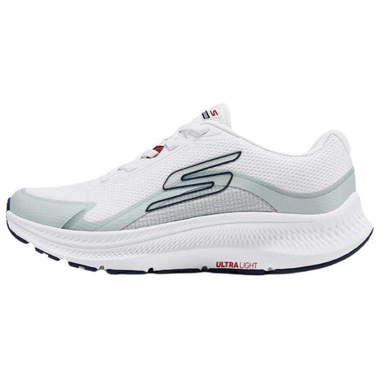 Skechers MEN'S GO Breathable Rebound Low top Running Shoes Men's White