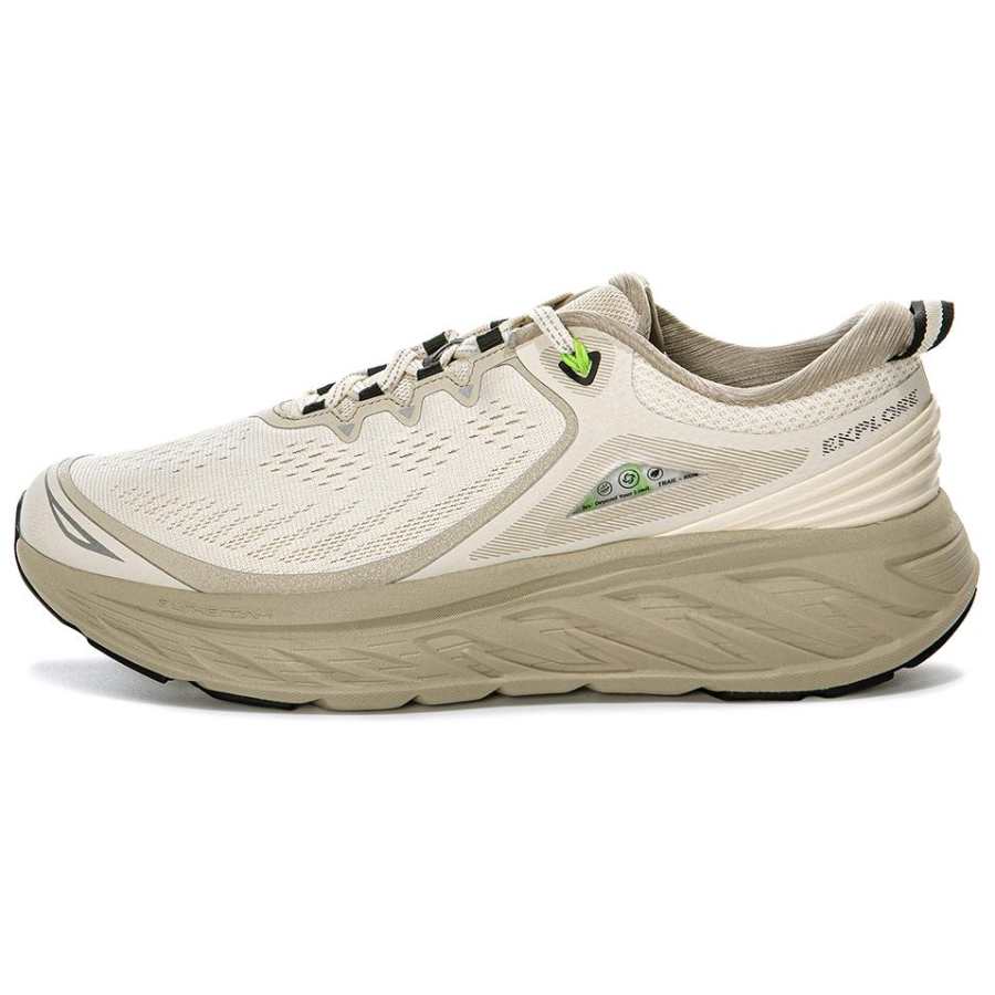 Erke Abrasion Resistant Breathable Low top Trail Running Shoes Men's Beige Brown