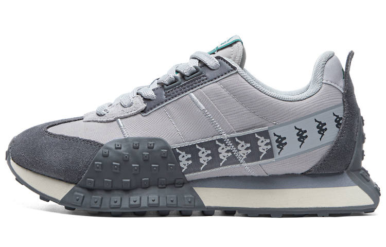 Kappa Cushioning Abrasion Resistant Waterproof Lightweight Low top Casual Running Shoes Unisex Gray
