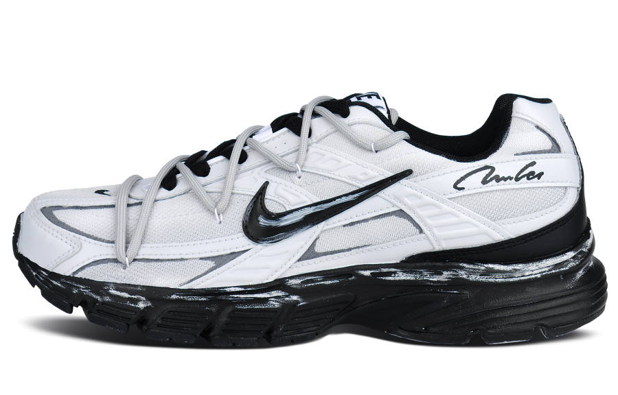 Nike Nike Initiator Cushioning Abrasion Resistant Support Low top Casual City Commute Running Shoes Unisex Black White Gray