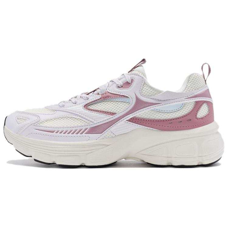 XTEP Abrasion Resistant Breathable Low top Running Shoes Women's Beige Pink