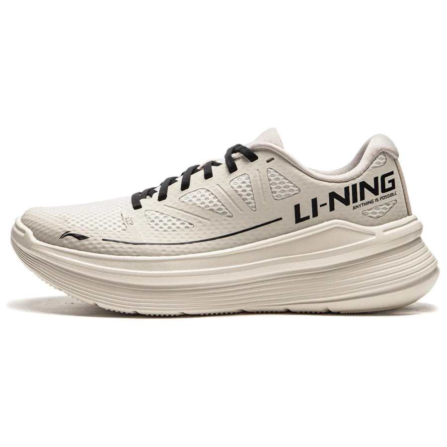 Li-Ning Li Ning Ling Yue Cushioning, Wear Resistant Low top Running Shoes Women's Silver Birch Gray