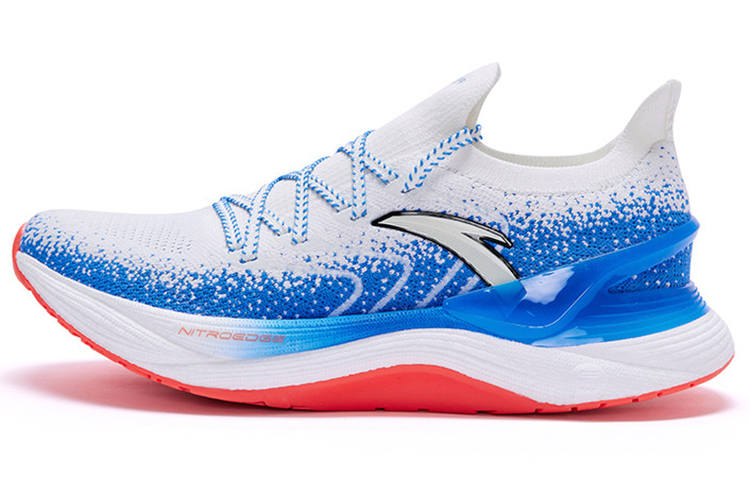 ANTA Chuang 2.0 Pro Running Shoes Men's Low Top Ivory White/Medium Blue/Black