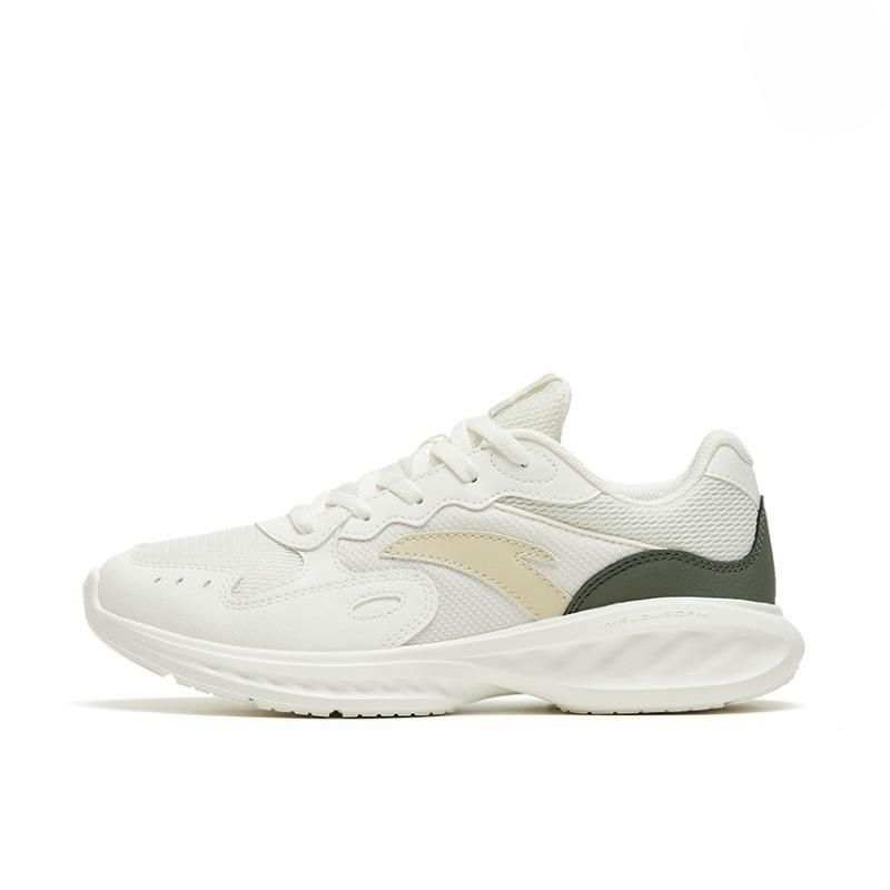 Anta Nebula Comfortable Cushioning Slip Resistant Abrasion Resistant Low top Running Shoes Women's White Yellow Cyan