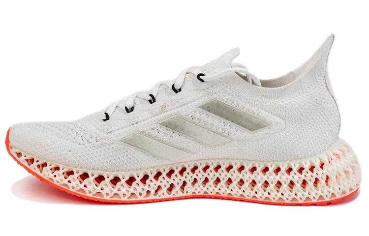 Adidas Adidas 4D FWD Comfortable Textile, Mesh Breathable Low top Running Shoes Unisex White Orange