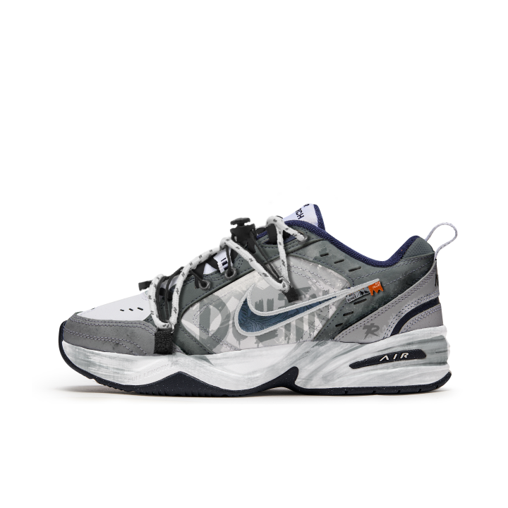 Nike Nike Air Monarch 4 Freedom Panda, Gray Scale Slip Resistant Abrasion Resistant Low top Chunky Sneakers Unisex Gray