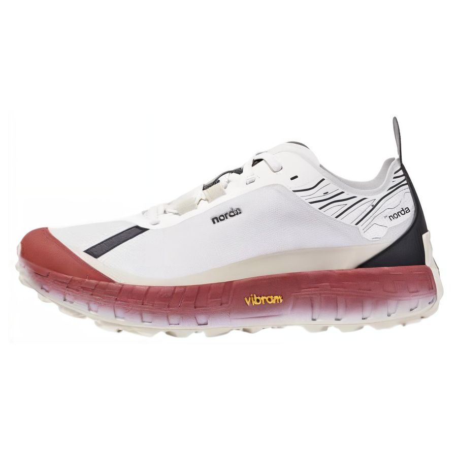 NORDA 001 Leather Low top Running Shoes Women's Red White