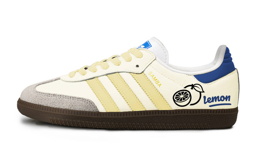 Adidas Originals SAMBA OG Leisure Time Slip Resistant Abrasion Resistant Low top Skateboard Shoes Unisex Yellow