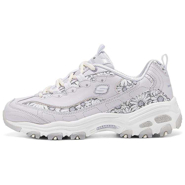 Skechers D'Lites 1.0 Abrasion Resistant Abrasion Resistant Low top Chunky Sneakers Women's Gray