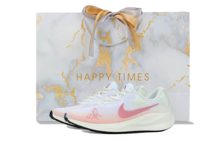 Nike Nike REVOLUTION 7 Breathable And Slip Resistant Low top Running Shoes Women's Pink White
