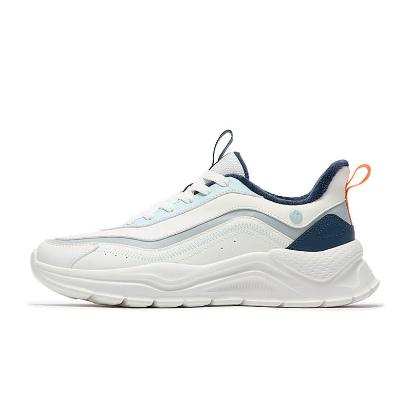 361° Cushioning Abrasion Resistant Cushioning, Wear Resistant Low top Running Shoes Men's White Blue