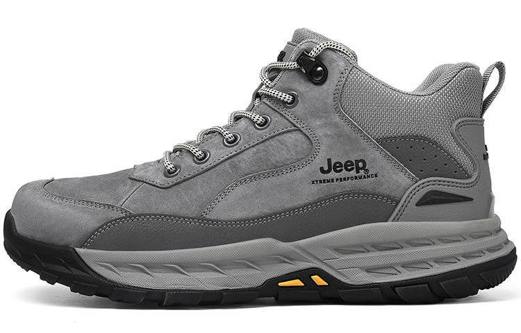 Jeep Mid top Outdoor Shoes Men's Gray