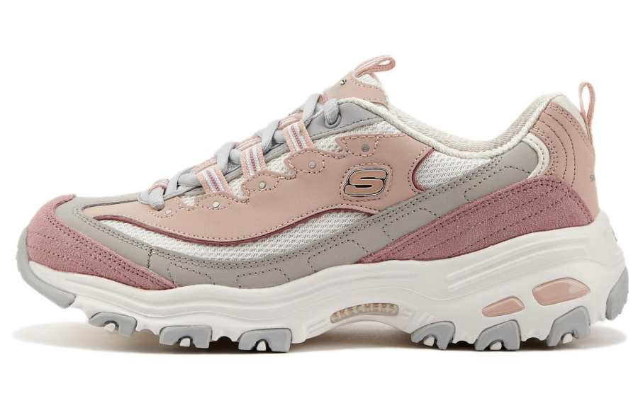Skechers D'Lites 1.0 Low Running Shoes Pink/White Women's