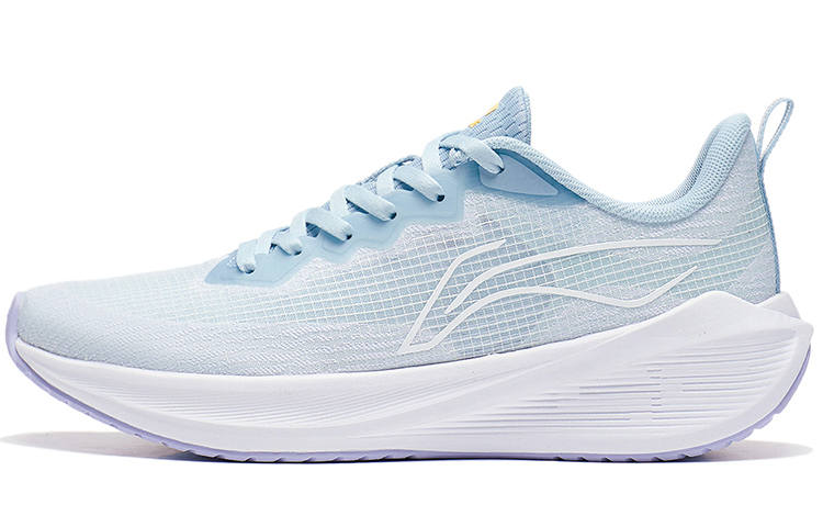 Li-Ning Li Ning Wuyue Slip Resistant, Abrasion Resistant, Breathable Low top Running Shoes Women's Light Belly Blue