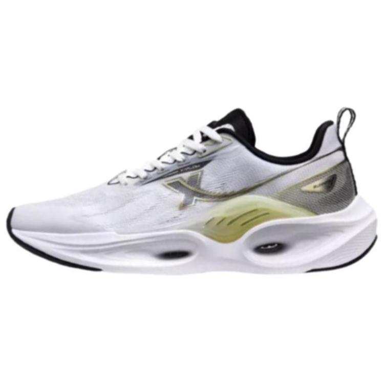 XTEP Qing Feng 6.0 Cushioning Abrasion Resistant Breathable Low top Running Shoes Men's White Black